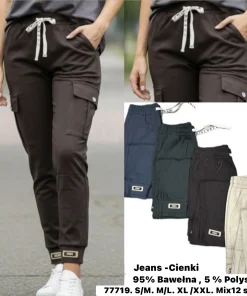 Jeansy Damskie,Size s/m-xl/2xl,paczka 12szt, mix kolor