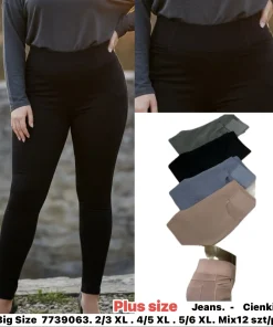 Jeansy Damskie,Size 2xl/3xl-5xl/6xl,paczka 12szt, mix kolor