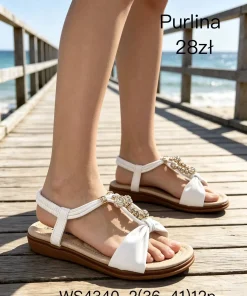 Sandaly DAMSKIE (36-41, 12par) 1 kolor