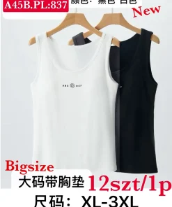 Bluzki Damskie,Size xl-3xl, paczka 12szt, mix kolor