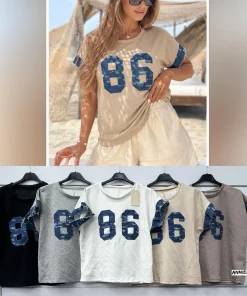 Bluzki damskie WŁOSKA ,Size uni ,paczka 6szt mix kolor