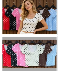 Bluzki damskie wloskie, Size uni ,paczka 6szt mix kolor