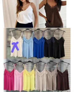 Bluzki damskie wloskie, Size uni ,paczka 6szt mix kolor