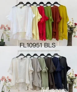 Bluzki damskie wloskie, Size uni ,paczka 6szt mix kolor