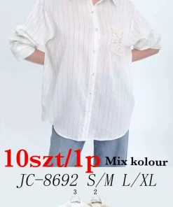 Koszule Damskie,Size s/m-l/xl, paczka 10szt, mix kolor