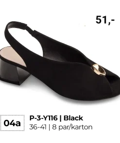 Buty Sandaly Damskie (36-41, 8par) 1 kolor