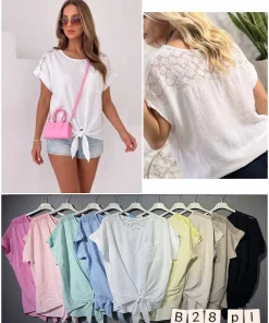 Bluzki damskie wloskie, Size uni ,paczka 6szt mix kolor