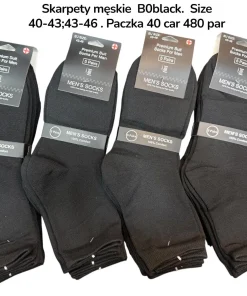 Skarpety MĘSKIE,Size 40-46, paczka 40szt, 1 kolor