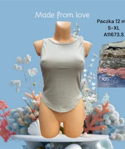 Bluzki Damskie,Size s-xl,paczka 12szt, mix kolor
