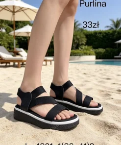 Sandaly DAMSKIE (36-41, 8par) 1 kolor