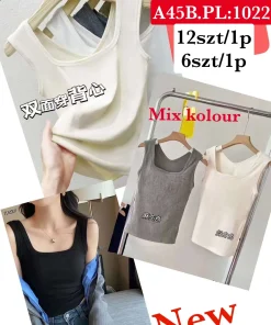 Bluzki Damskie,Size uni, paczka 12szt, mix kolor