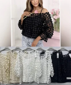 Bluzki damskie WŁOSKA ,Size uni ,paczka 6szt mix kolor