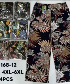 Spodnie Damskie,Size l-6xl, paczka 12szt, mix kolor