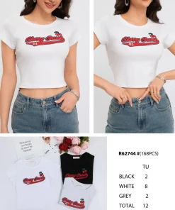 Bluzki Damskie,Size uni,paczka 12szt, mix kolor