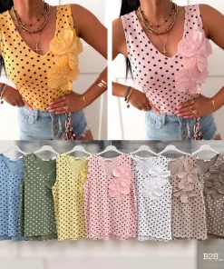 Bluzki damskie wloskie, Size uni ,paczka 6szt mix kolor