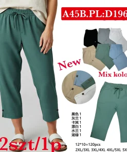 Spodnie Damskie,Size 2xl/3xl-5xl/6xl, paczka 12szt, mix kolor