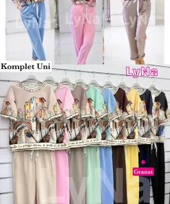 Komplety damskie wloskie, Size uni ,paczka 6szt mix kolor