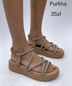 Sandaly DAMSKIE (36-41, 8par) 1 kolor