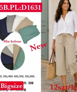 Spodnie Damskie,Size 2xl/3xl-5xl/6xl, paczka 12szt, mix kolor