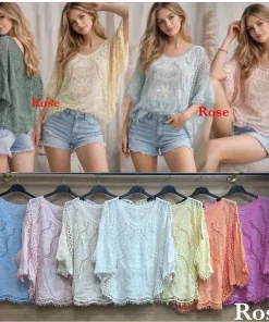 Bluzki damskie,size uni,paczka 6szt ,mix kolor