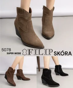 Buty Botki DAMSKIE (36-41, 8par) 1 kolor