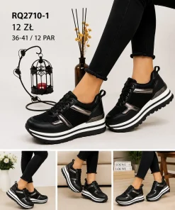 Buty Sportowe DAMSKIE (36-41, 12par) 1 kolor