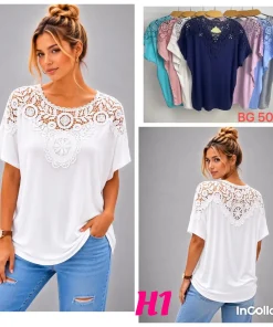Bluzki damskie,size 2/3-4/5xl,paczka 12szt ,mix kolor