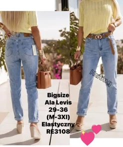 Jeansy damskie,size 29-36,paczka 12szt ,1kolor