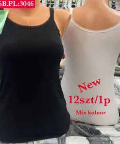 Bluzki Damskie,Size uni, paczka 12szt, mix kolor
