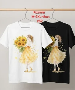 Bluzki damskie , Size m-2xl,paczka 8szt mix kolor