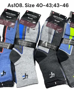 Skarpety MĘSKIE,Size 40-46, paczka 40szt, mix kolor