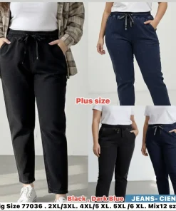 Jeansy Damskie,Size 2xl/3xl-5xl/6xl,paczka 12szt, mix kolor