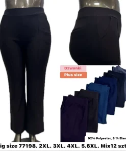Spodnie Damskie,Size 2xl-6xl,paczka 12szt, mix kolor