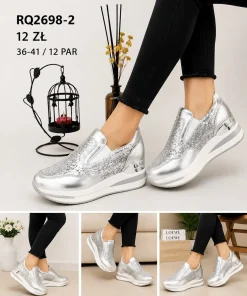Buty Półbuty DAMSKIE (36-41, 12par) 1 kolor