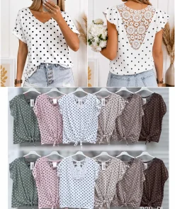 Bluzki damskie wloskie, Size uni ,paczka 6szt mix kolor