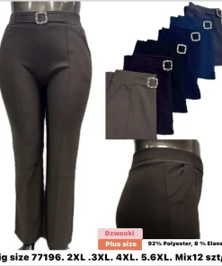 Spodnie Damskie,Size 2xl-6xl,paczka 12szt, mix kolor