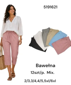 Spodnie Damskie,Size 2xl/3xl-5xl/6xl,paczka 12szt, mix kolor