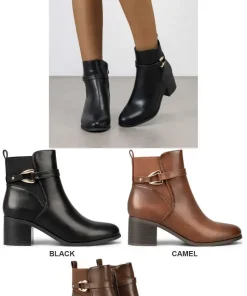 Buty Botki Damskie (36-41, 12par) 1 kolor
