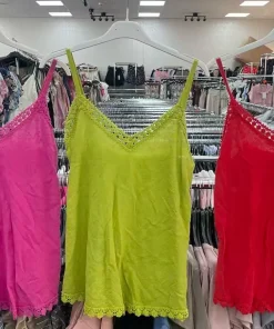 Bluzki damskie wloskie, Size uni ,paczka 6szt mix kolor