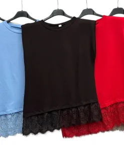 Bluzki damskie wloskie, Size uni ,paczka 6szt mix kolor