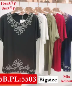 Bluzki Damskie,Size uni, paczka 8szt, mix kolor