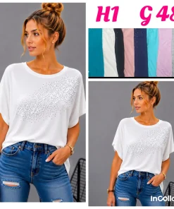 Bluzki damskie,size l/xl-2/3xl,paczka 10szt ,mix kolor