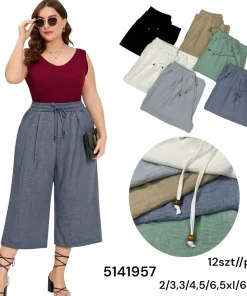 Spodnie Damskie,Size 2xl/3xl-5xl/6xl,paczka 12szt, mix kolor