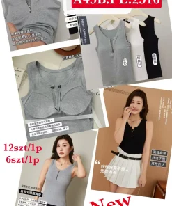 Bluzki Damskie,Size uni, paczka 12szt, mix kolor