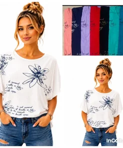 Bluzki damskie,size l/xl-2/3xl,paczka 12szt ,mix kolor
