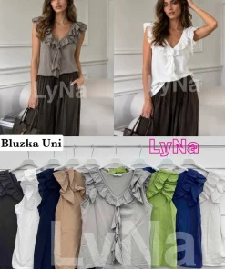 Bluzki damskie wloskie, Size uni ,paczka 6szt mix kolor
