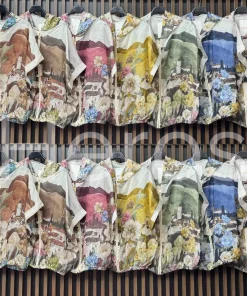 Bluzki damskie wloskie, Size uni ,paczka 6szt mix kolor