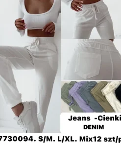 Jeansy Damskie,Size s/m-l/xl,paczka 12szt, mix kolor