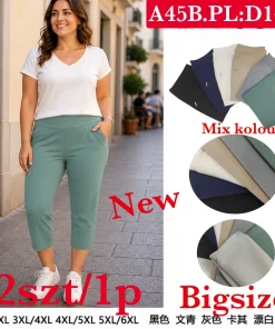 Spodnie Damskie,Size 2xl/3xl-5xl/6xl, paczka 12szt, mix kolor