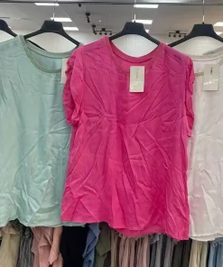 Bluzki damskie wloskie, Size uni ,paczka 6szt mix kolor